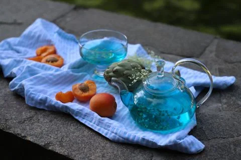 Butterfly tea 1 Stock Photos