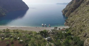 Butterfly Valley Aerial View Video stock 85921553