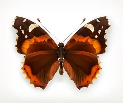Butterfly, vector icon Stock Illustration