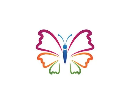 Butterfly vector icon Stock Illustration