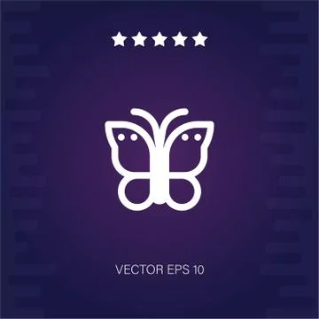 Butterfly vector icon Stock Illustration