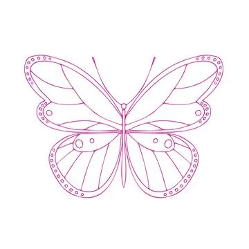 Butterfly vector icon Stock Illustration