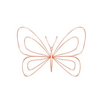 Butterfly vector icon Illustrazione stock