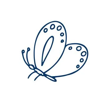 Butterfly vector icon Stock Illustration