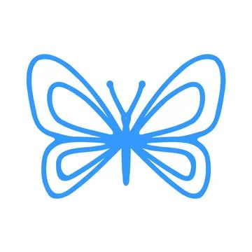 Butterfly vector icon Stock Illustration