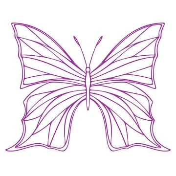 Butterfly vector icon Illustrazione stock