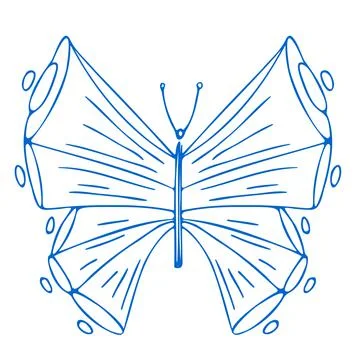 Butterfly vector icon Stock Illustration