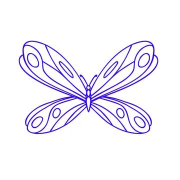 Butterfly vector icon Stock Illustration