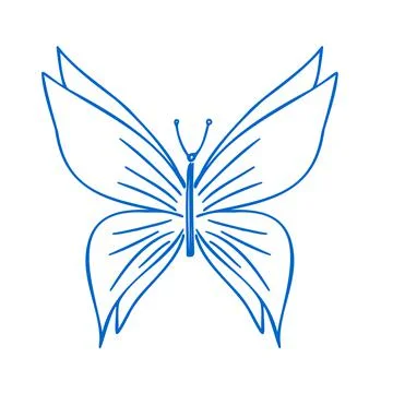 Butterfly vector icon Stock Illustration