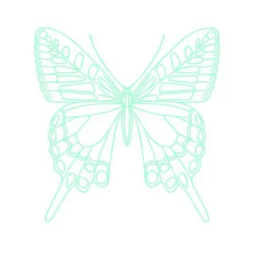 Butterfly vector icon Stock Illustration