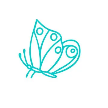 Butterfly vector icon Stock Illustration