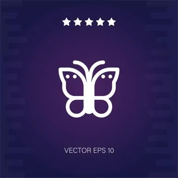 Butterfly vector icon Stock Illustration