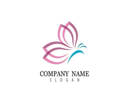 Butterfly vector icon illustration Stock Illustration