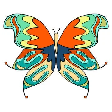 Butterfly vector illustration Illustrazione stock
