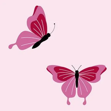 Butterfly vector illustration Stock Illustration