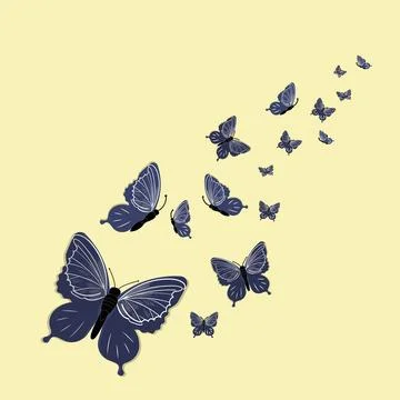 Butterfly vector illustration Stock Illustration
