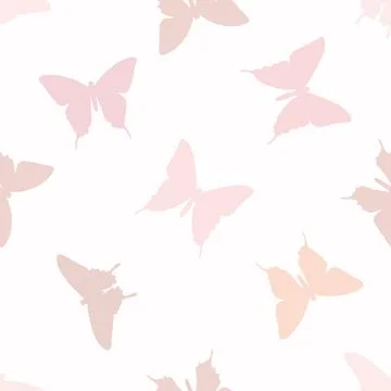 Butterfly vector repeat pattern Illustrazione stock