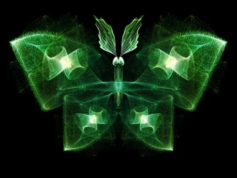 Butterfly Visualization Illustrazione stock