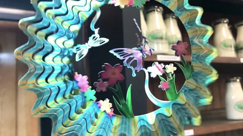 Butterfly Windspinner Close-Up Video stock 247281717