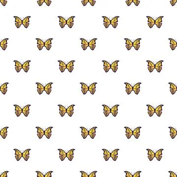 Butterfly wing pattern creating a seamless background design Stock Illustration