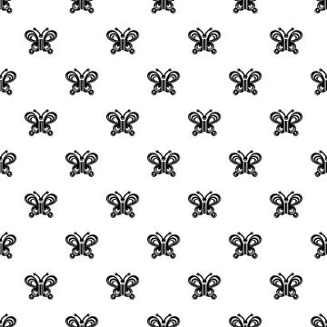 Butterfly wing patterns icon, simple style Illustrazione stock