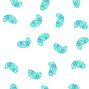 Butterfly wing vector seamless pattern Illustrazione stock