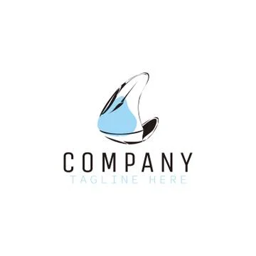 Butterfly wings logo Stock Illustration