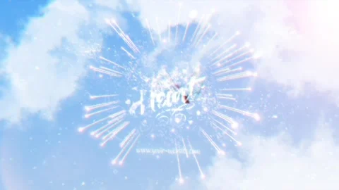 Butterflys In Clouds Unveil 스톡 After Effects