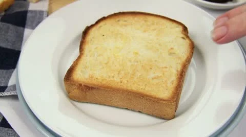 Buttering Toast Video stock 8853523