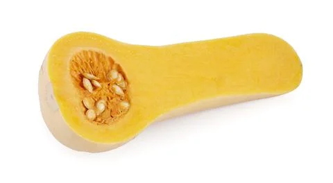 Butternut squash isolated on white background Stock Photos