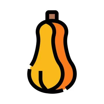 Butternut squash vegetable creating healthy food icon Stock Illustration