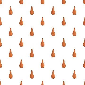 Butternut squash vegetable seamless pattern repeating wallpaper Stock Illustration