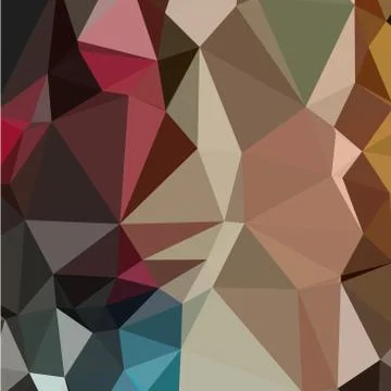 Butterscotch Brown Abstract Low Polygon Background Stock Illustration