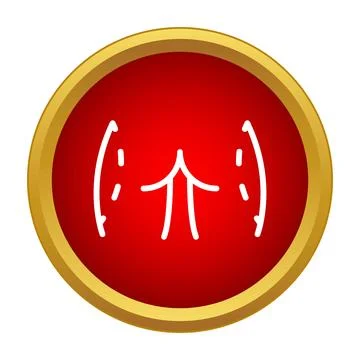 Buttocks lifting surgery procedure icon concept Stock Illustration