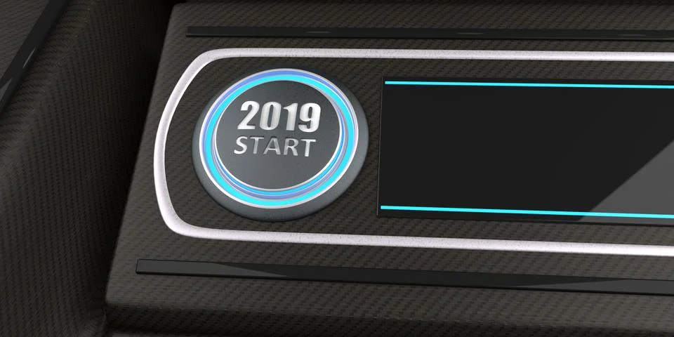 Button 2019 Start Stock Illustration