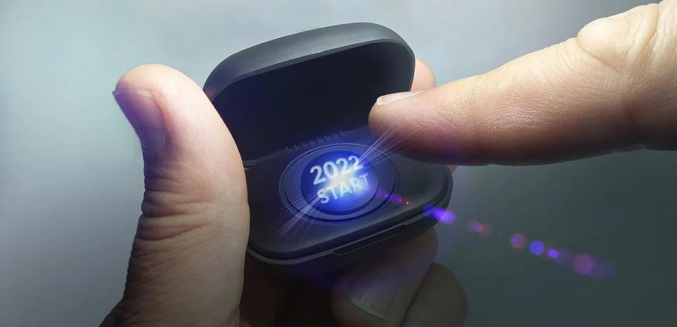 Button 2022 start Stock Photos