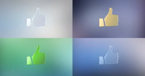 Like Button 3d Icon Video stock 66606701