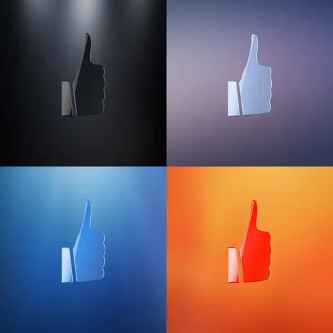 Like Button 3d Icon Video stock 69727874