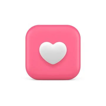 Like button 3d icon social media network favorite vote cyberspace evaluatio.. Stock Illustration