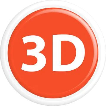Button 3d Stock Illustration