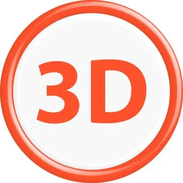Button 3d 스톡 일러스트