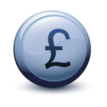 Button 3d pound Stock Illustration