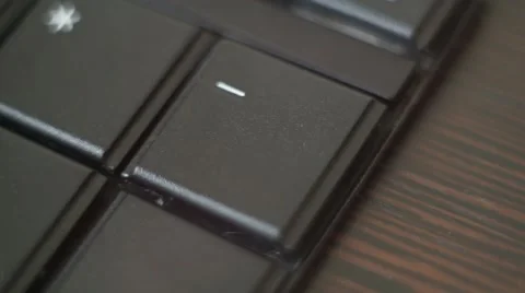 Button - _ Black PC Keyboard Typing Stock Footage 47309838