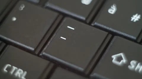 Button - _ Black PC Keyboard Typing Stock Footage 47310026