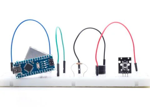 Button and nano Stock Photos