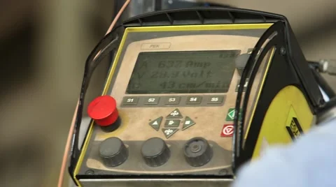 Button And Screen Control Of Equipment Stock Footage 63988940