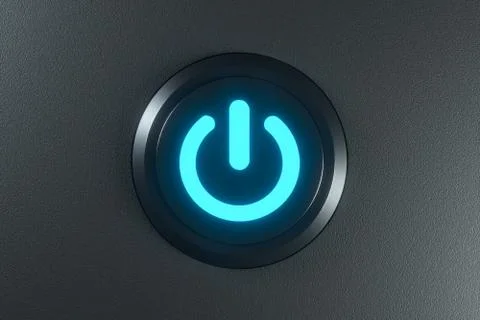 Button and switch with dark background,abstract conception ,3d rendering. Stock Illustration