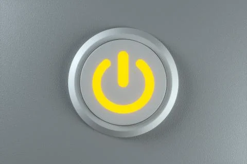 Button and switch with dark background,abstract conception ,3d rendering. Ilustración de archivo