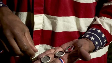 Button up and vote Stock Footage 125837155
