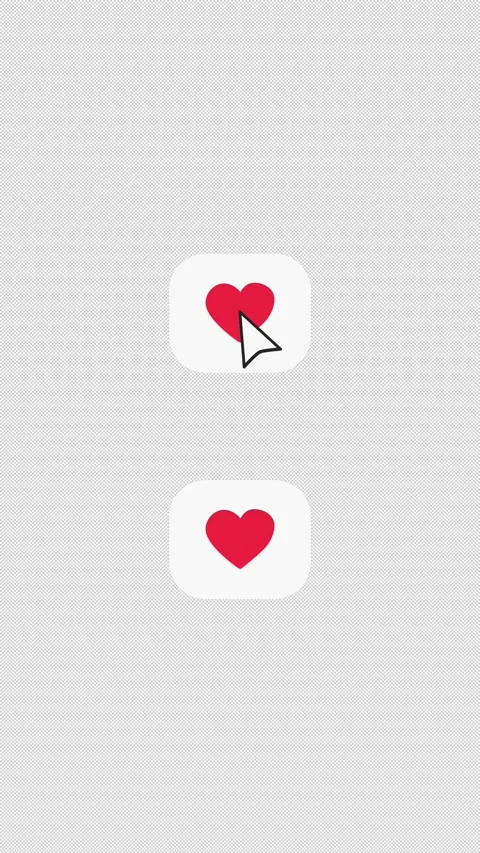 Like Button Animation – Heart Icon for Vertical Videos. Transparent 4K Stock Footage 323925947